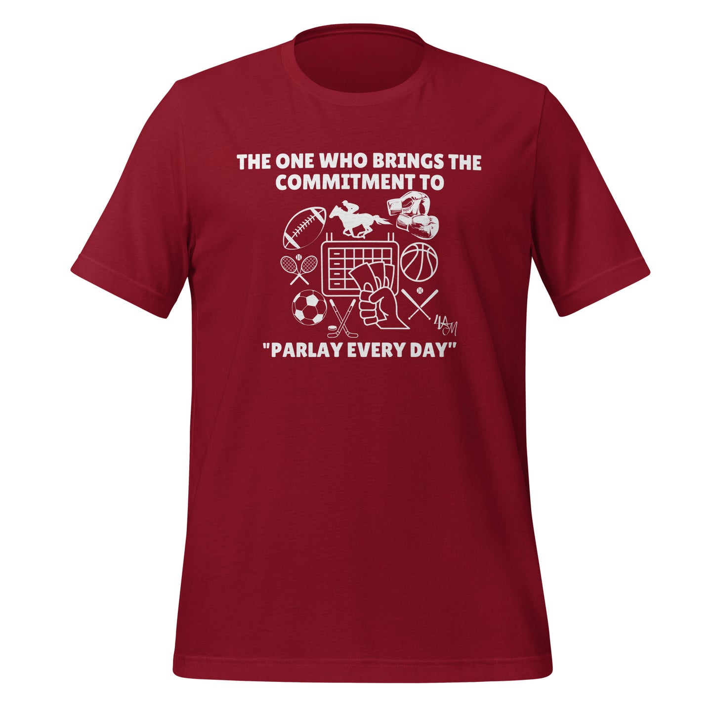 Sports Betting - Parlay Advocate | The One Who White Font | Unisex Staple T-Shirt Sizes S - 5XL | Bella + Canvas 3001