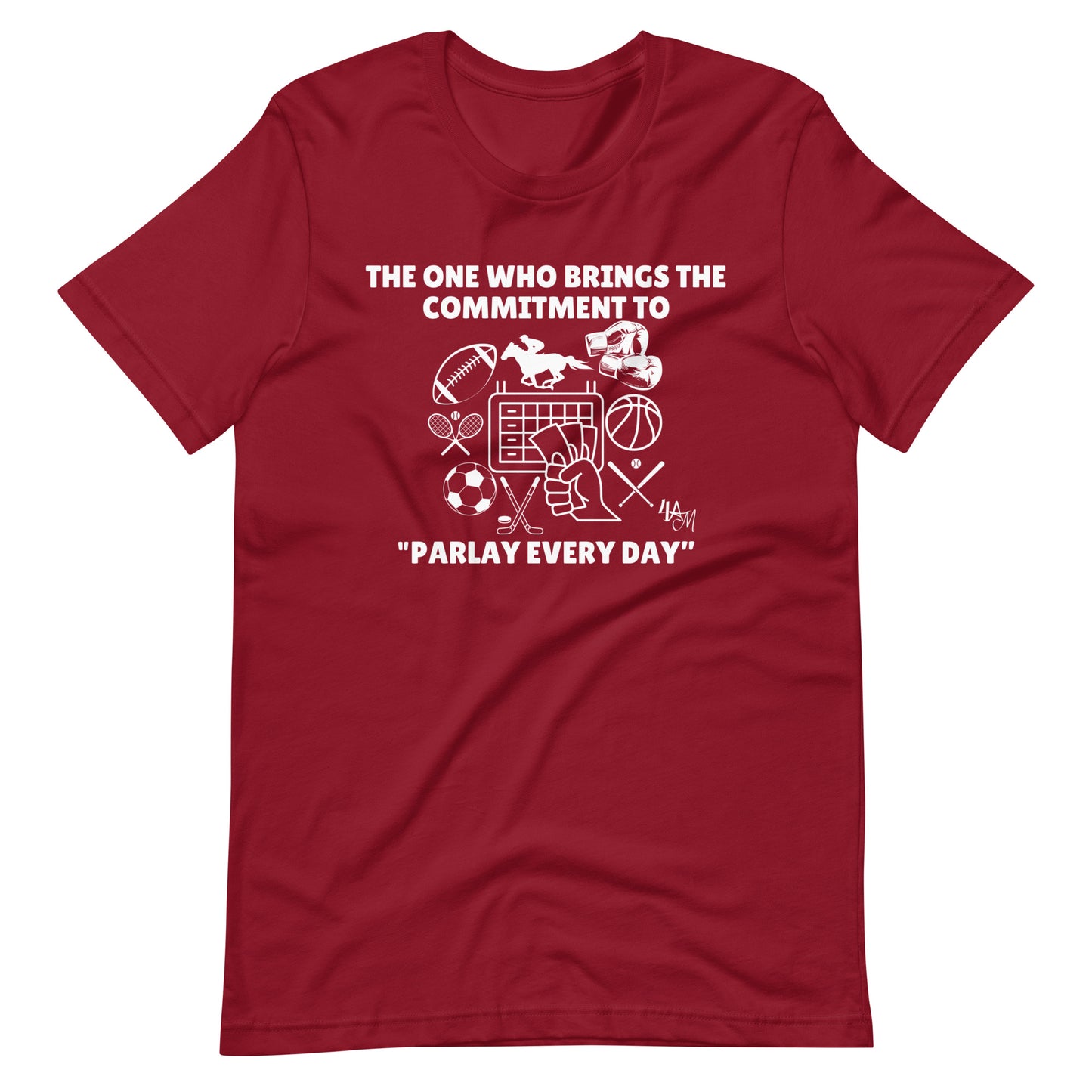 Sports Betting - Parlay Advocate | The One Who White Font | Unisex Staple T-Shirt Sizes S - 5XL | Bella + Canvas 3001