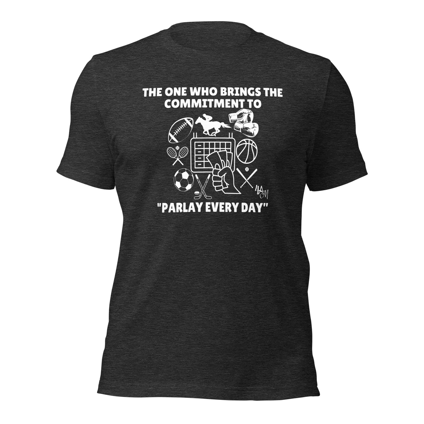 Sports Betting - Parlay Advocate | The One Who White Font | Unisex Staple T-Shirt Sizes S - 5XL | Bella + Canvas 3001