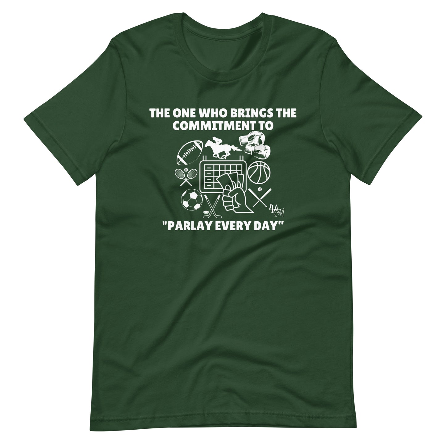 Sports Betting - Parlay Advocate | The One Who White Font | Unisex Staple T-Shirt Sizes S - 5XL | Bella + Canvas 3001