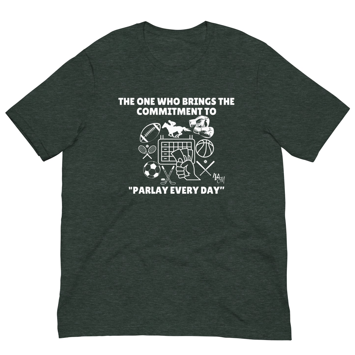 Sports Betting - Parlay Advocate | The One Who White Font | Unisex Staple T-Shirt Sizes S - 5XL | Bella + Canvas 3001