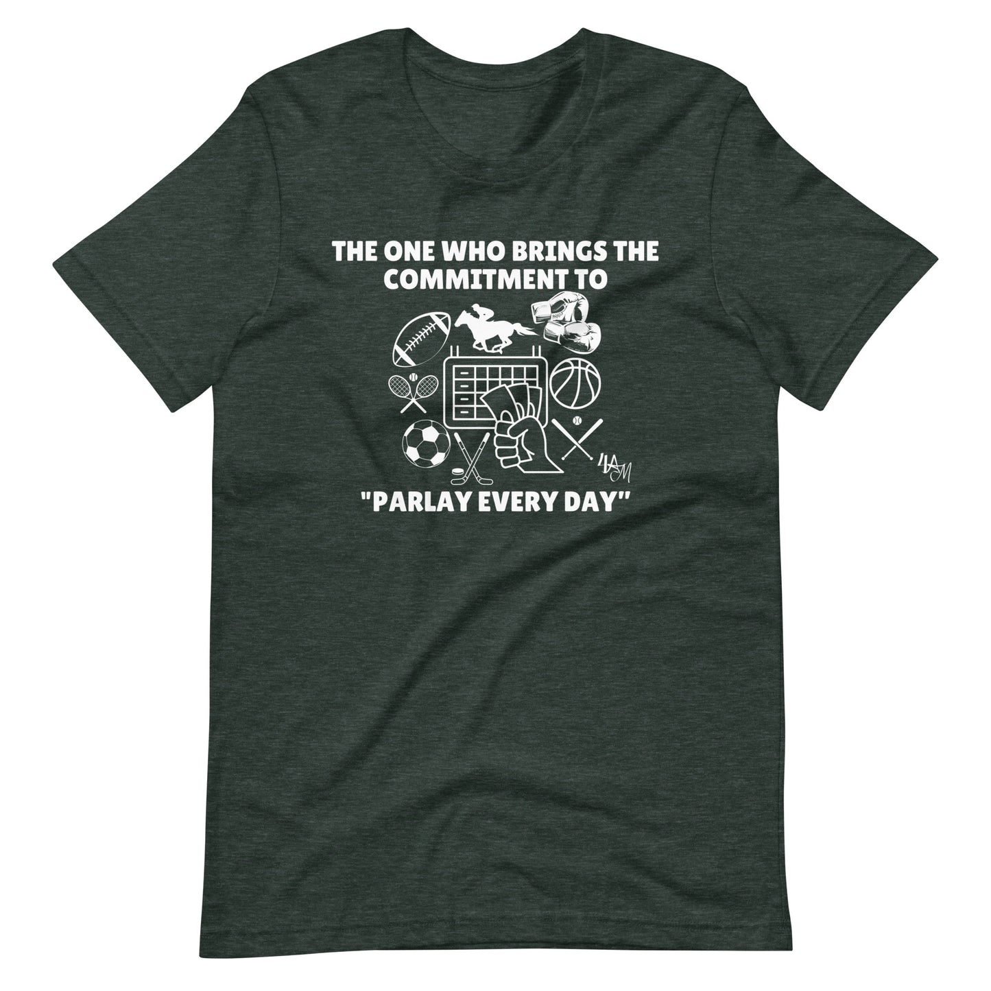 Sports Betting - Parlay Advocate | The One Who White Font | Unisex Staple T-Shirt Sizes S - 5XL | Bella + Canvas 3001