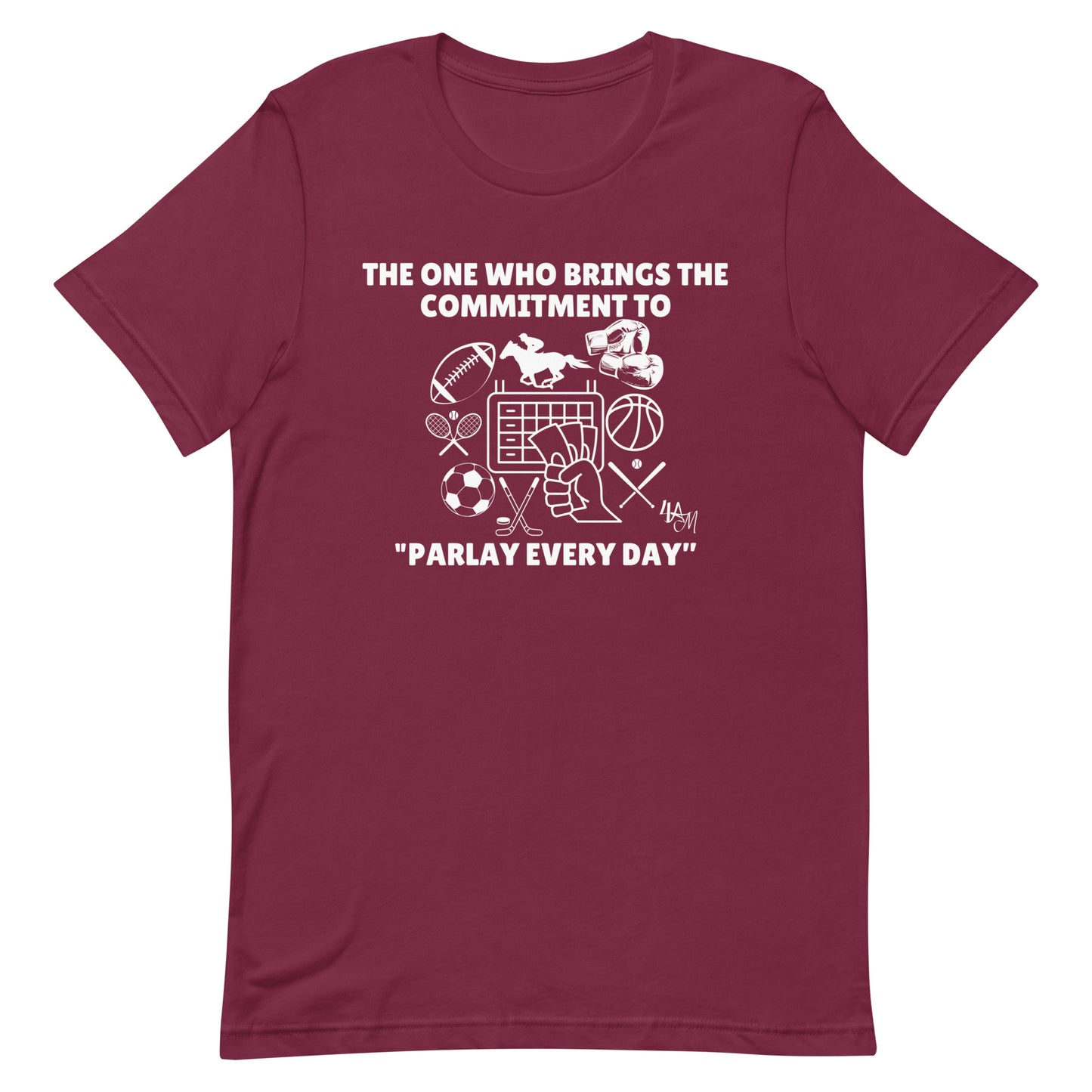 Sports Betting - Parlay Advocate | The One Who White Font | Unisex Staple T-Shirt Sizes S - 5XL | Bella + Canvas 3001