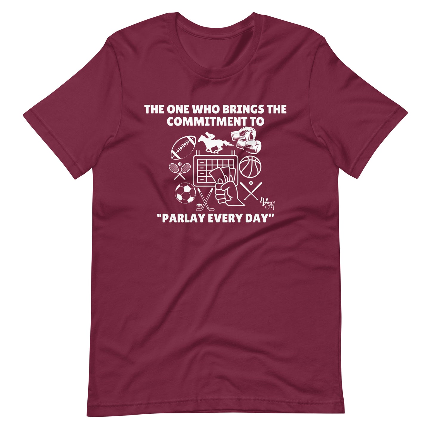 Sports Betting - Parlay Advocate | The One Who White Font | Unisex Staple T-Shirt Sizes S - 5XL | Bella + Canvas 3001