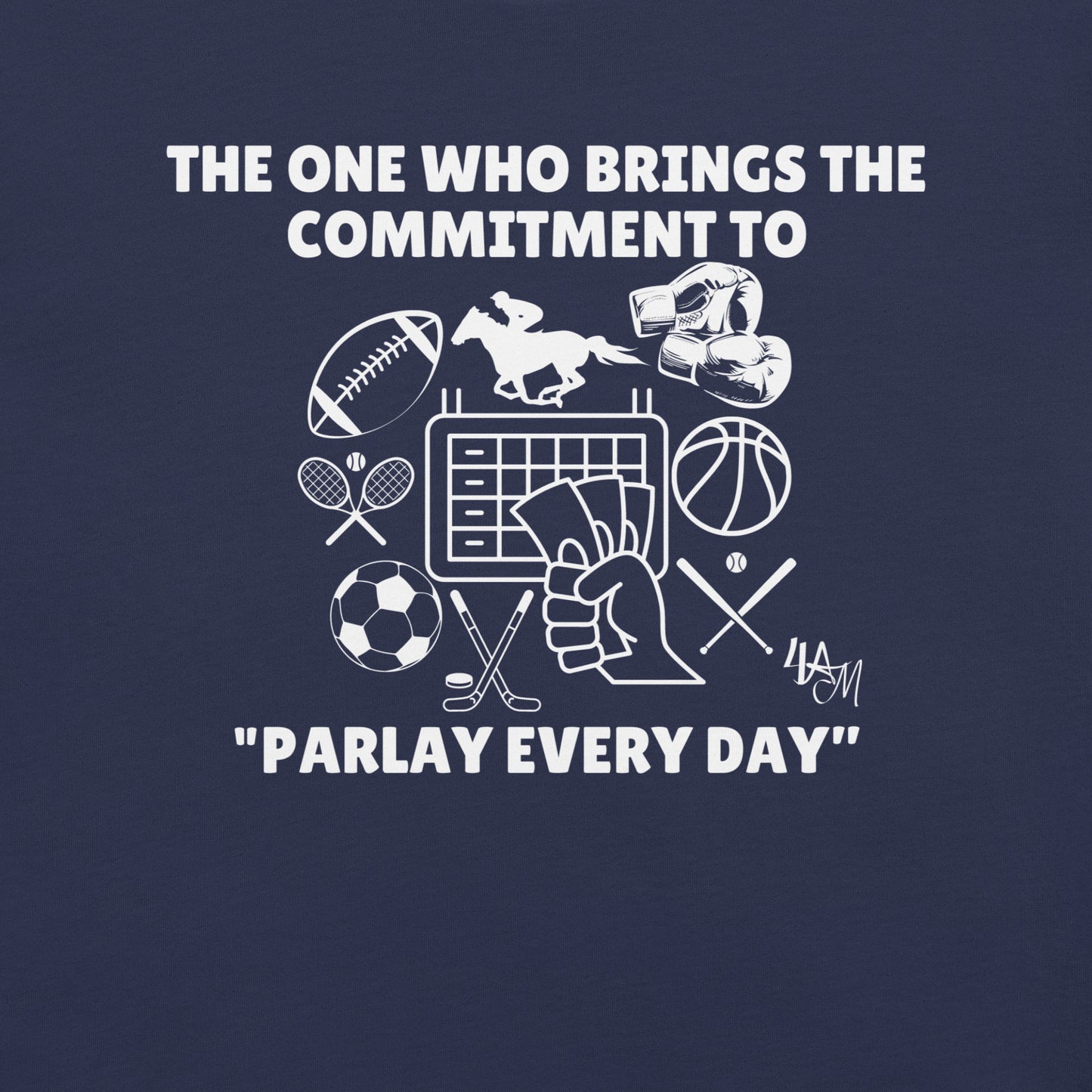 Sports Betting - Parlay Advocate | The One Who White Font | Unisex Staple T-Shirt Sizes S - 5XL | Bella + Canvas 3001