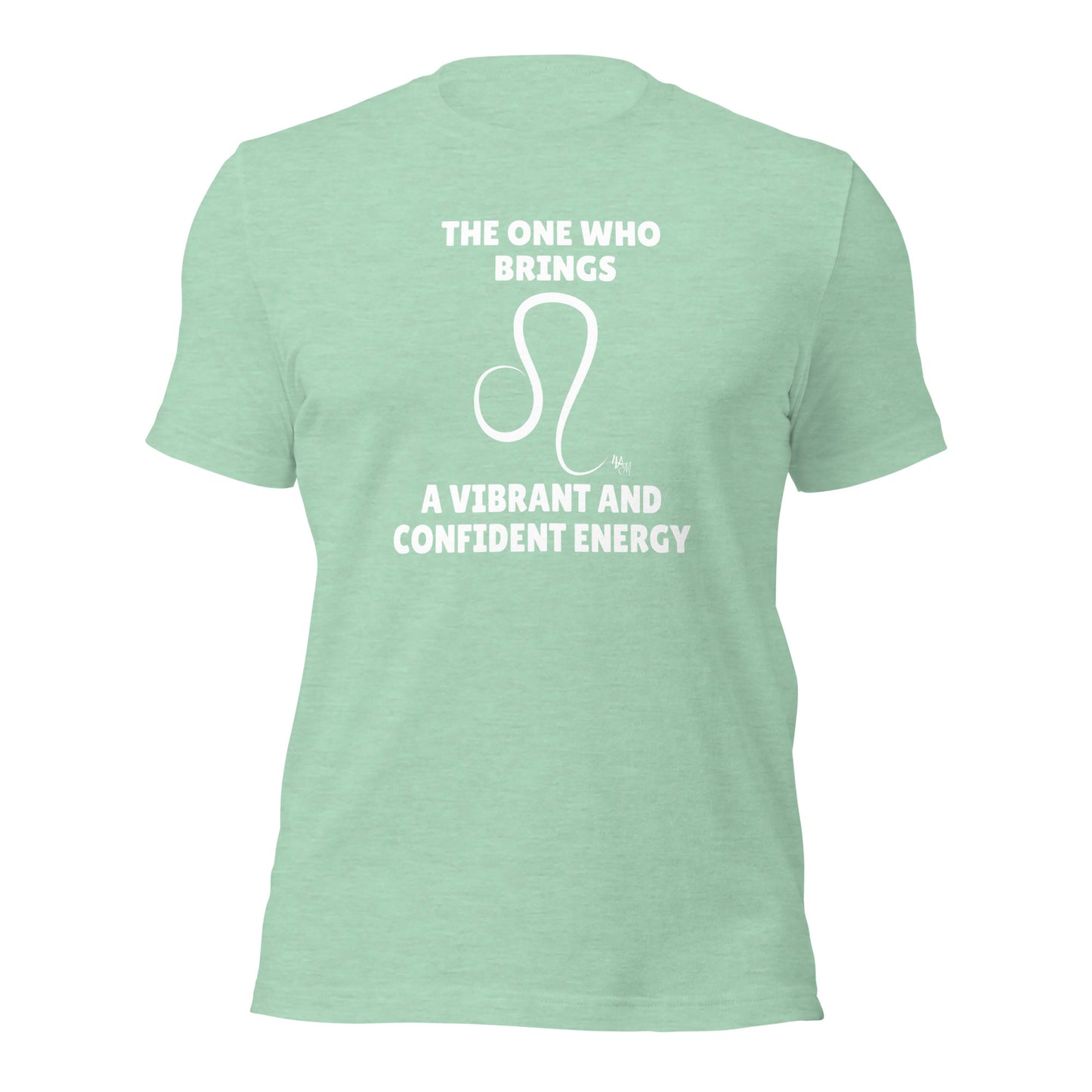 Confident Leo - The One Who White Font | Unisex Staple T-Shirt Sizes S - 5XL | Bella + Canvas 3001