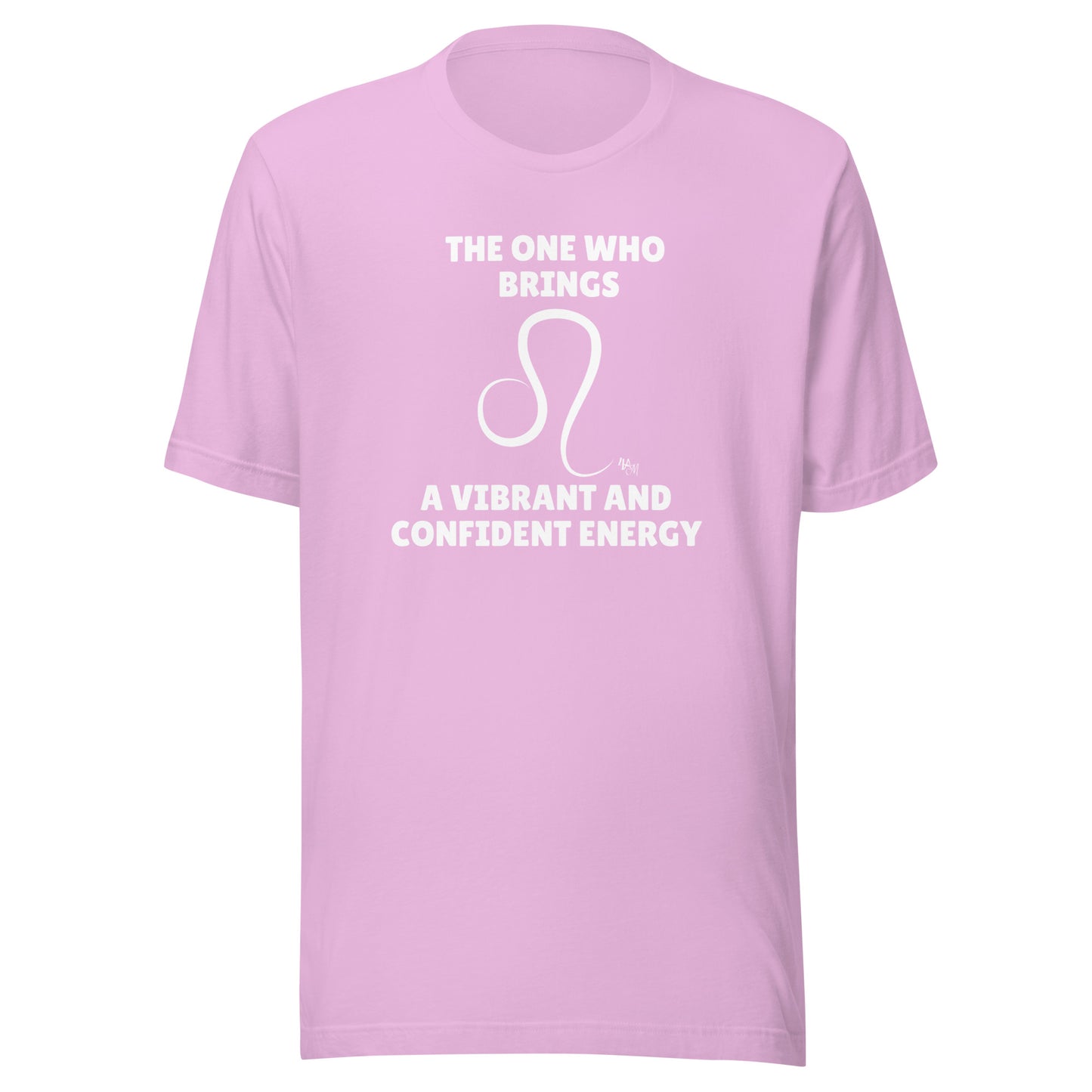 Confident Leo - The One Who White Font | Unisex Staple T-Shirt Sizes S - 5XL | Bella + Canvas 3001